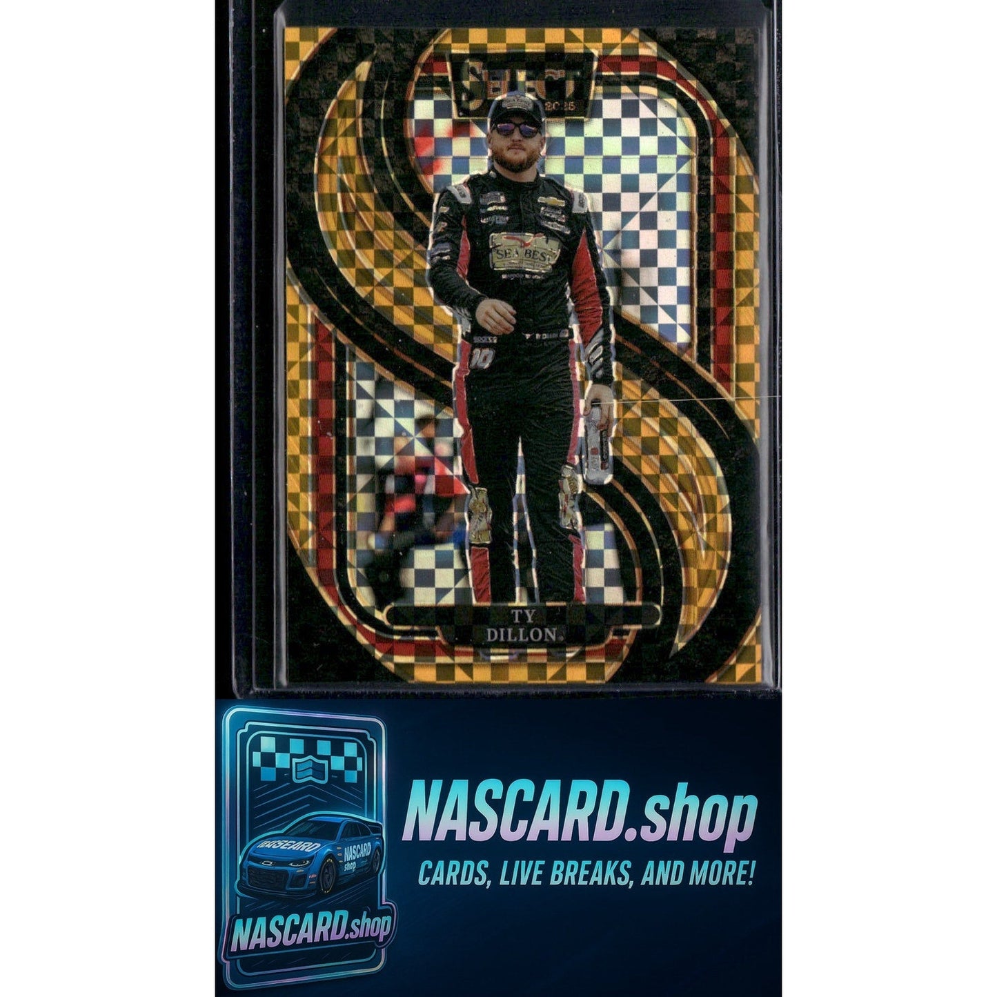 2025 Panini Select #270 Ty Dillon Gold Power Plaid #01/13