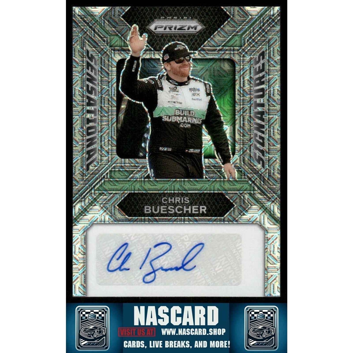 2024 Panini Prizm Sensational Signatures Mojo Prizm Chris Buescher /25