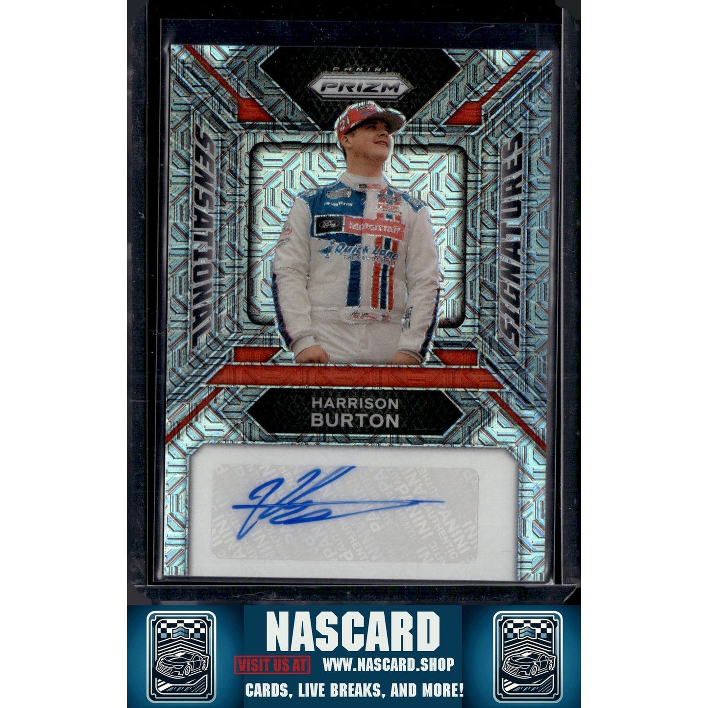 2024 Panini Prizm #SS-HBN Harrison Burton Sensational Signatures Mojo