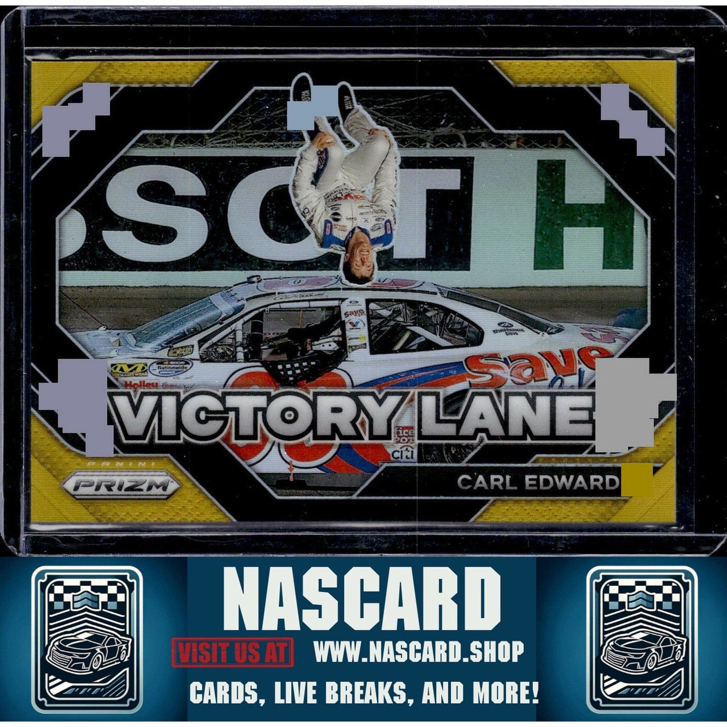 2024 Panini Prizm #12 Carl Edwards Victory Lane Gold #/10