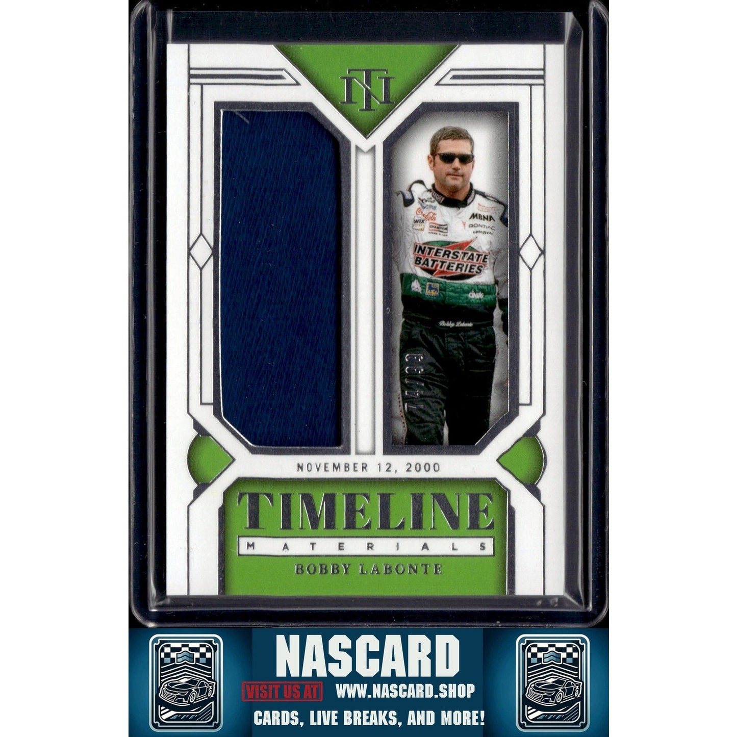 2024 Panini National Treasures #TM-BLE Bobby Labonte Timeline Materials