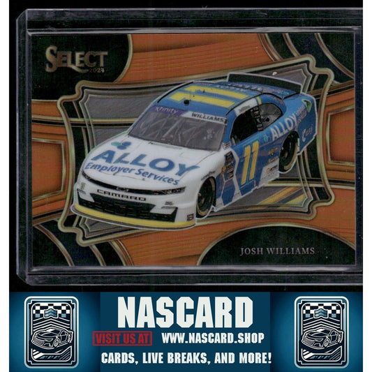 2024 Panini Select Pit Road #161 Josh Williams Orange Prizms #/49