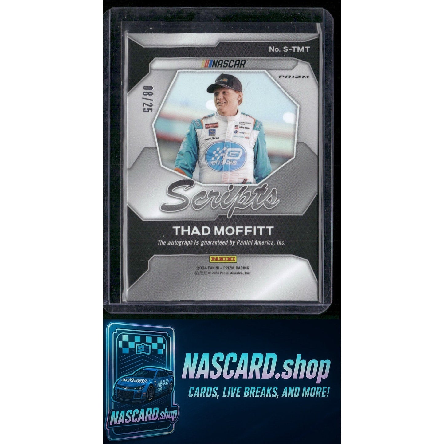 2024 Panini Prizm #S-TMT Thad Moffitt Scripts Mojo #/25