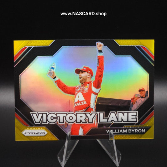 2024 Panini Prizm - Victory Lane William Byron #22 Gold Prizm /10