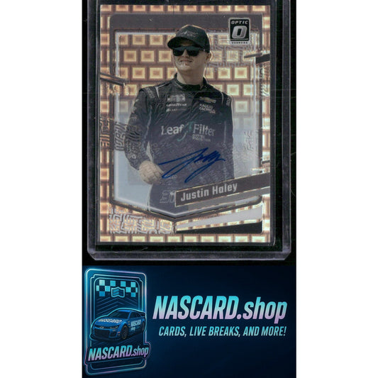 2024 Donruss #38 Justin Haley Optic Signatures Pandora #/25