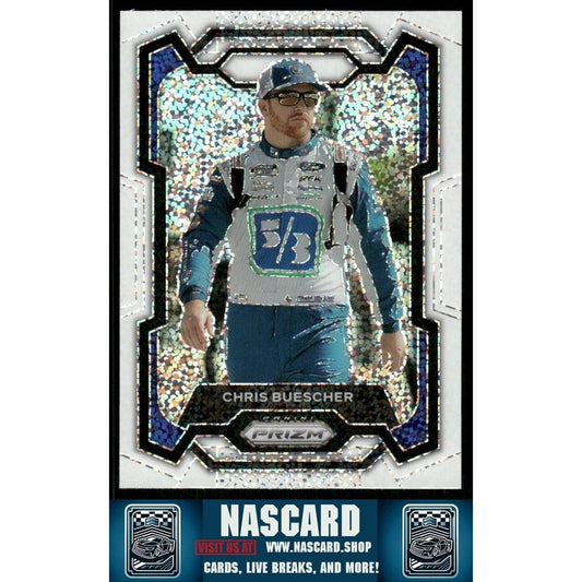2024 Panini Prizm - Chris Buescher #79 White Sparkle Prizm