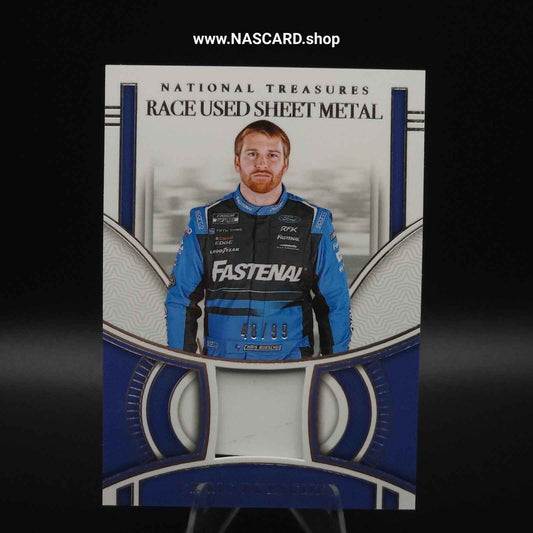 2024 Panini National Treasures Race Used Sheet Metal Chris Buescher /99