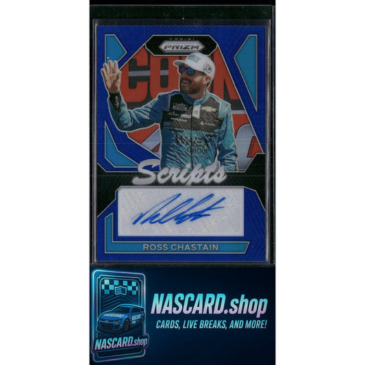 2024 Panini Prizm #S-RCN Ross Chastain Scripts Blue #/49