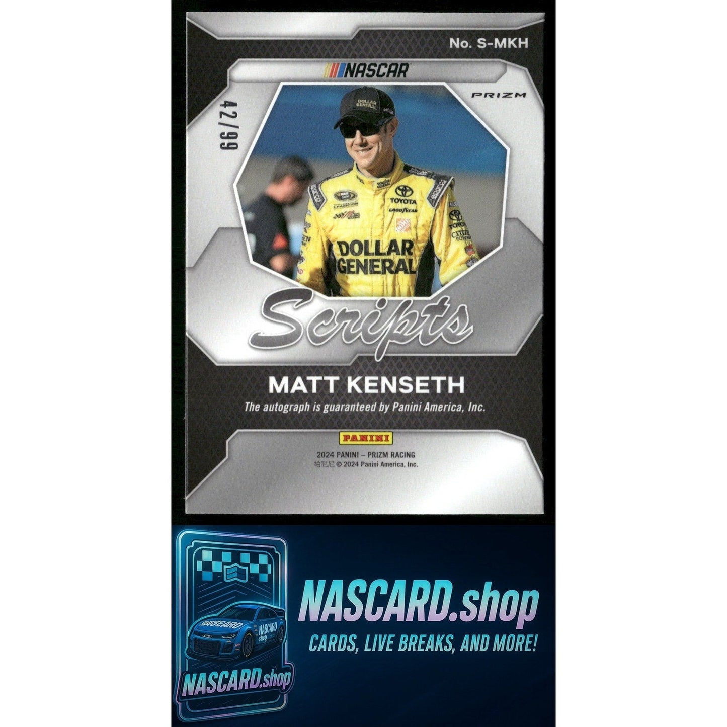2024 Panini Prizm #S-MKH Matt Kenseth Scripts Red