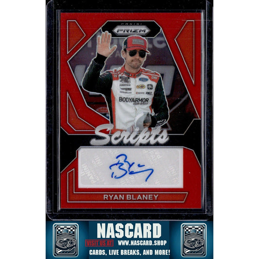 2024 Panini Prizm #S-RBY Ryan Blaney Scripts Red #/99