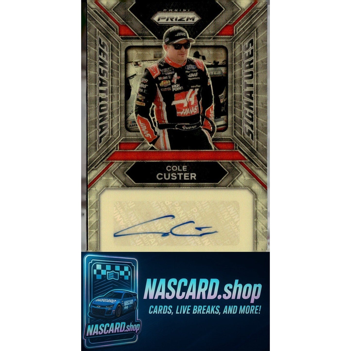 2024 Panini Prizm Cole Custer Sensational Signatures Gold Vinyl #1/1