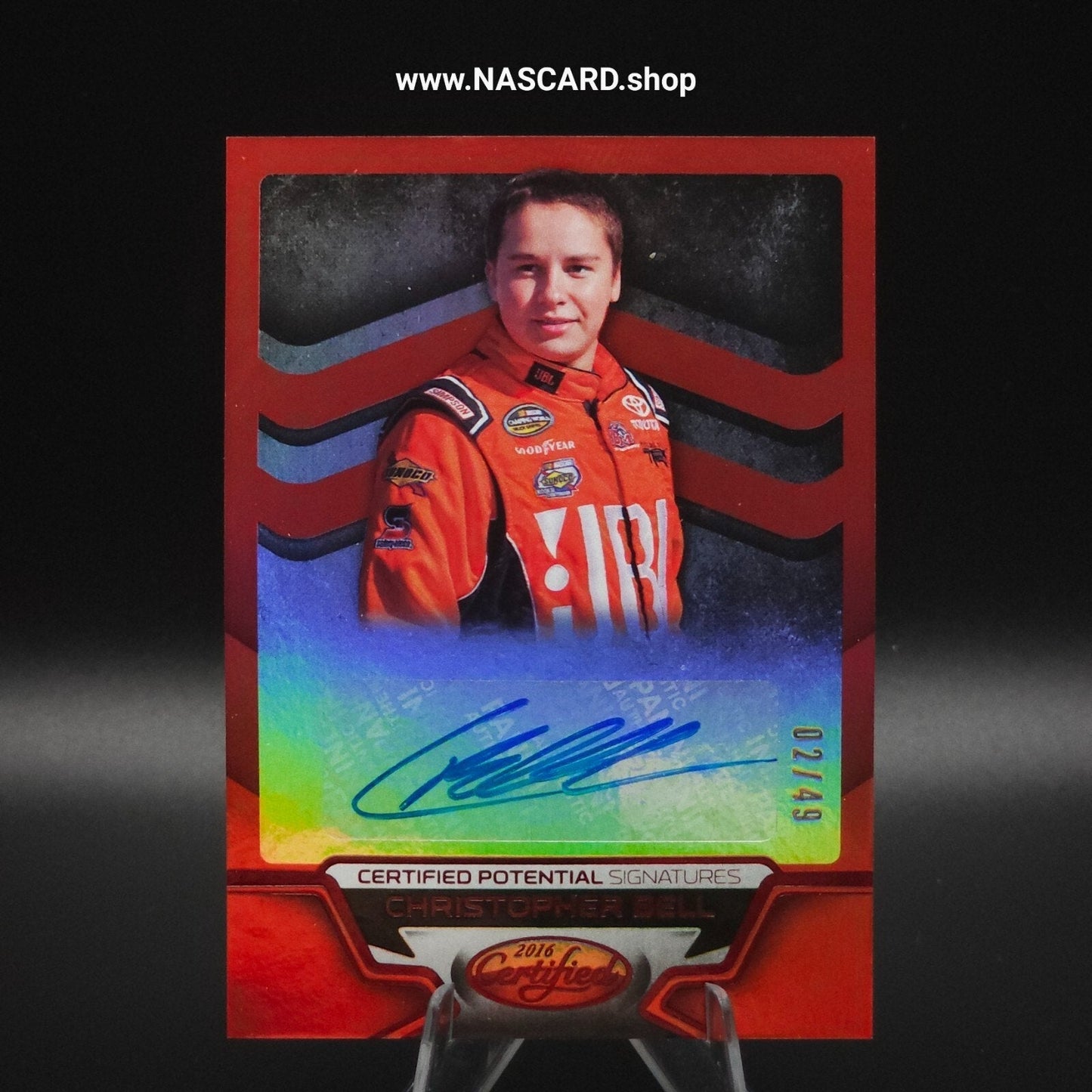 2018 Panini Certified Potential Signatures Mirror Red Christopher Bell /49 (RC)