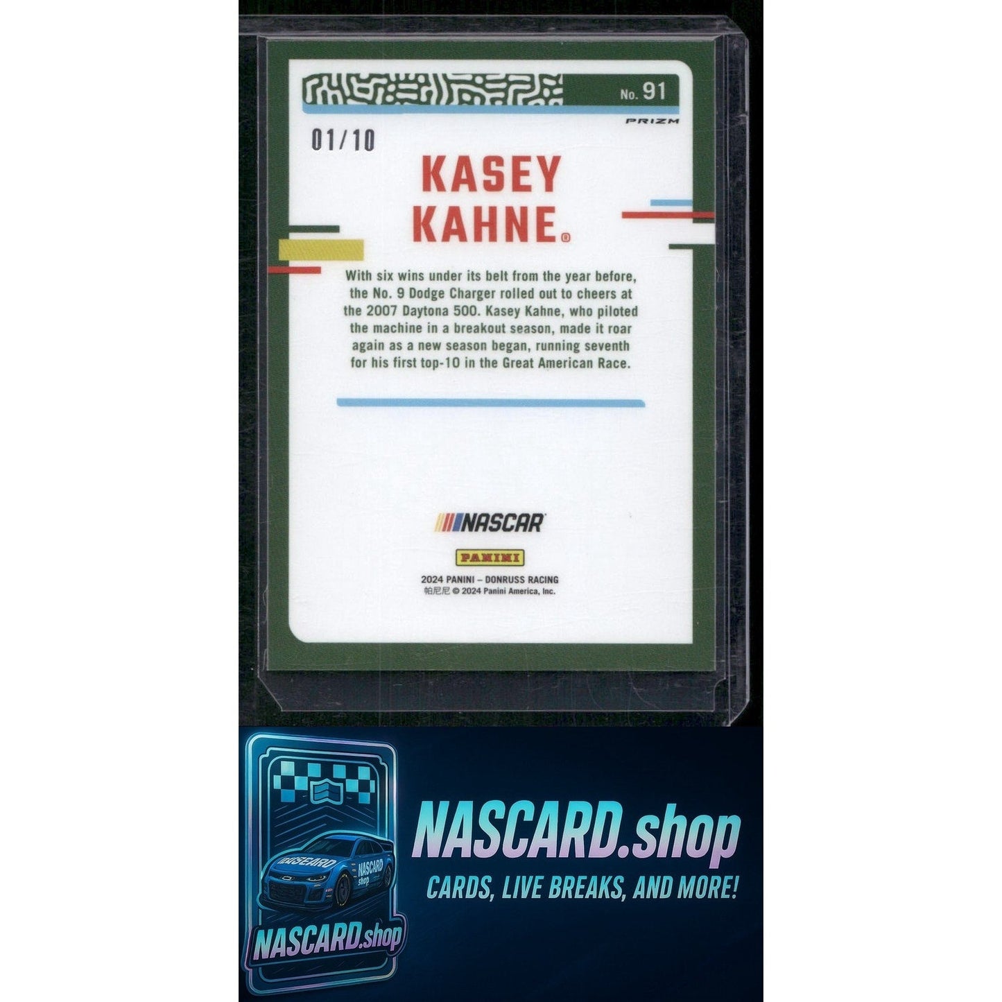 2024 Donruss #91 Kasey Kahne Optic Gold #01/10