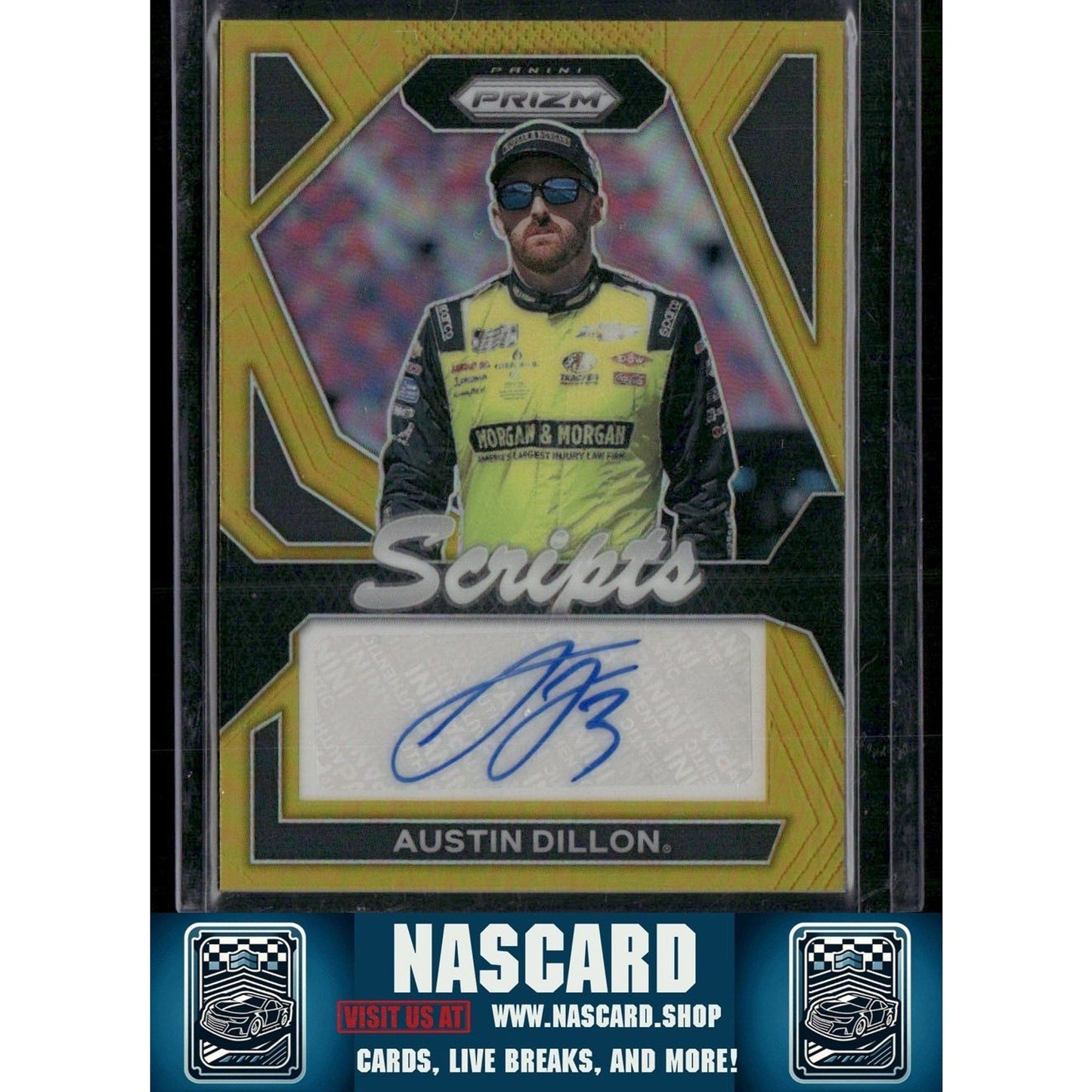2024 Panini Prizm #S-AND Austin Dillon Scripts Gold #10/10