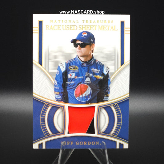 2024 Panini National Treasures Race Used Sheet Metal Holo Gold Jeff Gordon 04/10