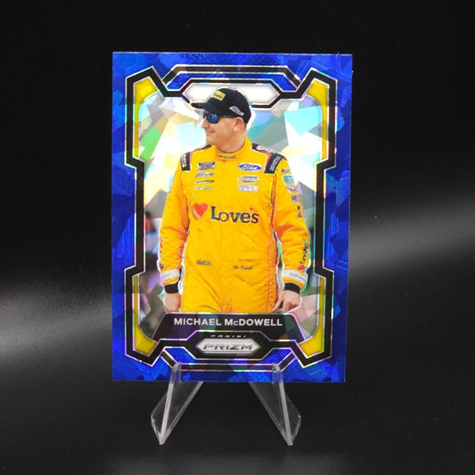 2024 Panini Prizm - Blue Cracked Ice #24 Michael McDowell