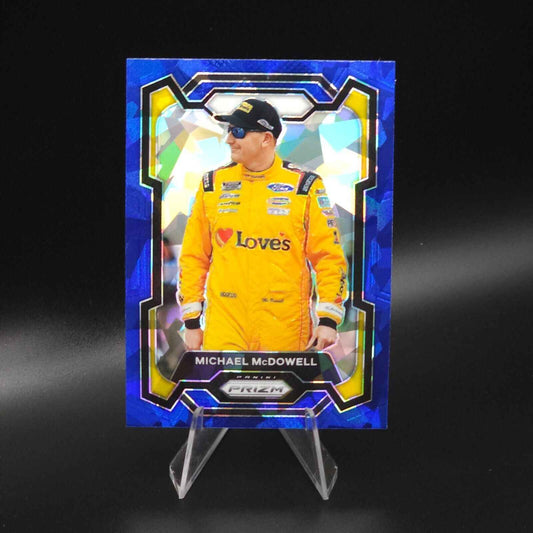2024 Panini Prizm - Blue Cracked Ice #24 Michael McDowell