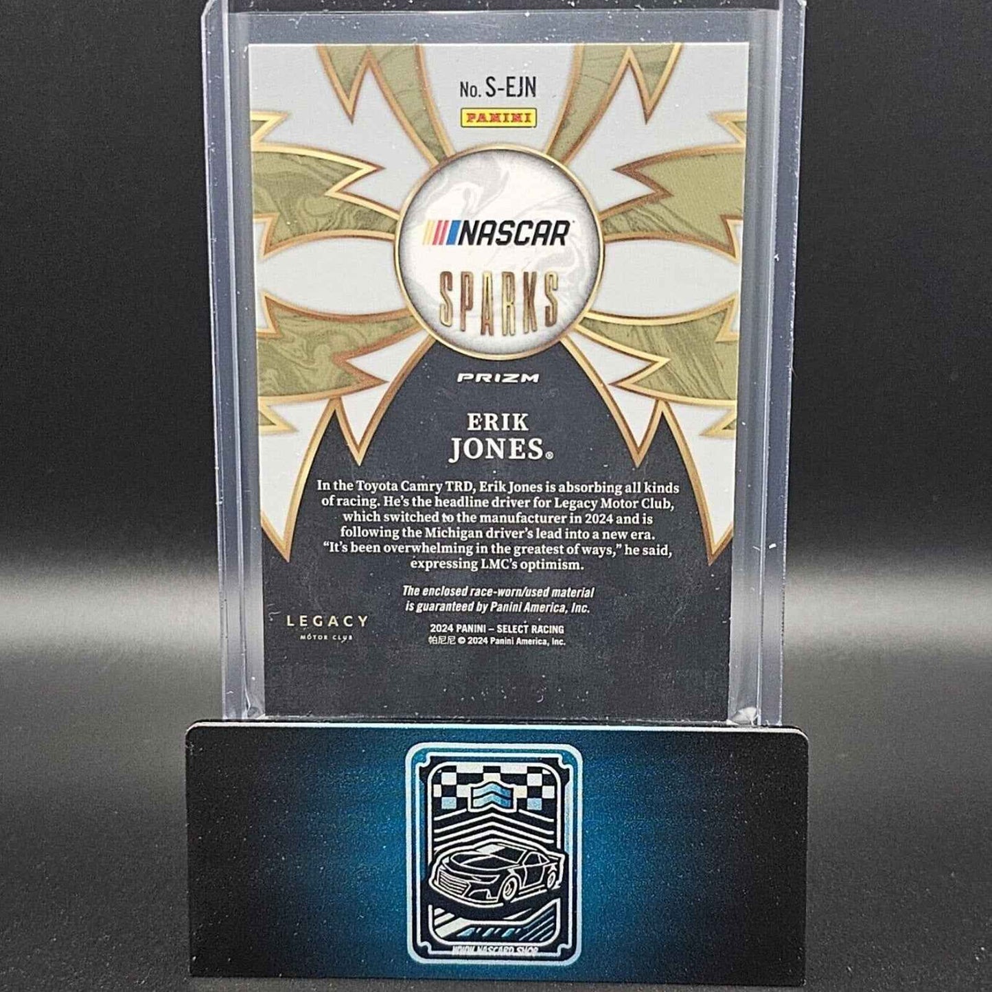 2024 Panini Select - Sparks #S-EJN Erik Jones (MEM)