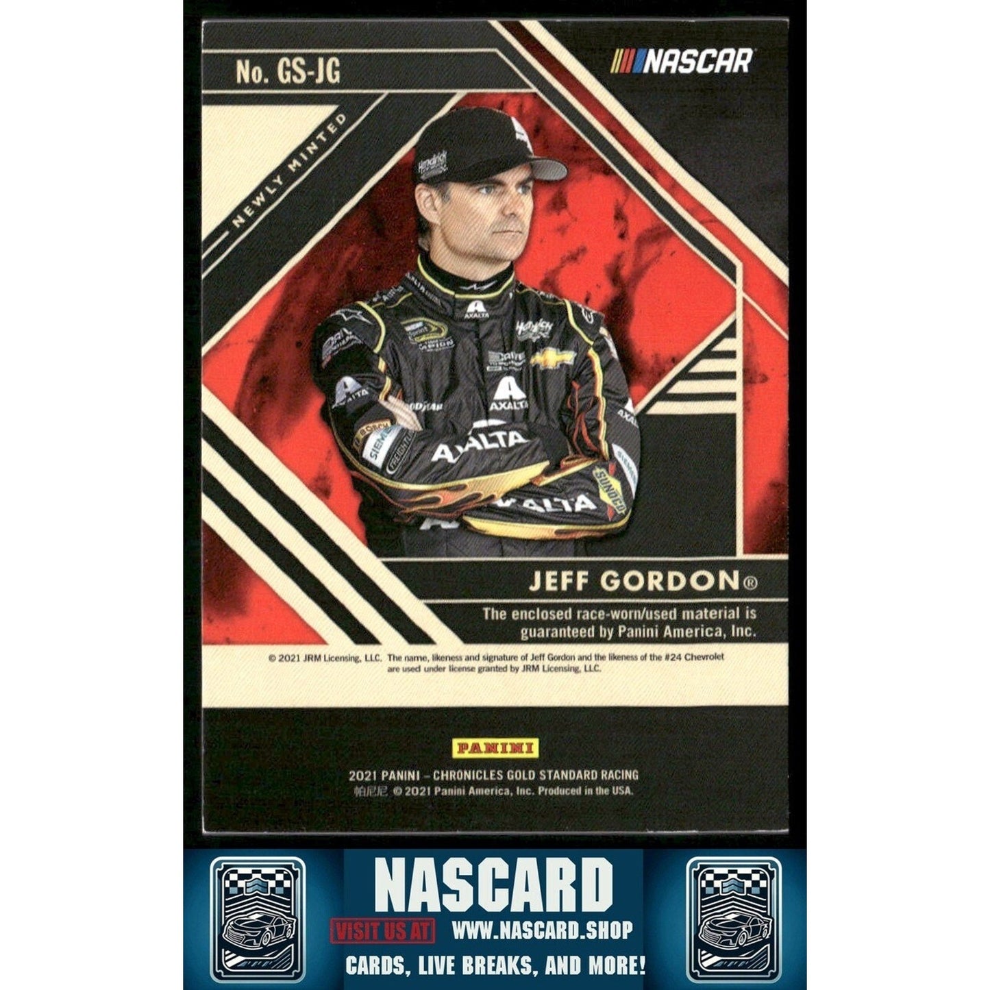 2021 Panini Chronicles Gold Standard Jeff Gordon #14 Rainbow! 1/1 /10 /25 /49 + Base