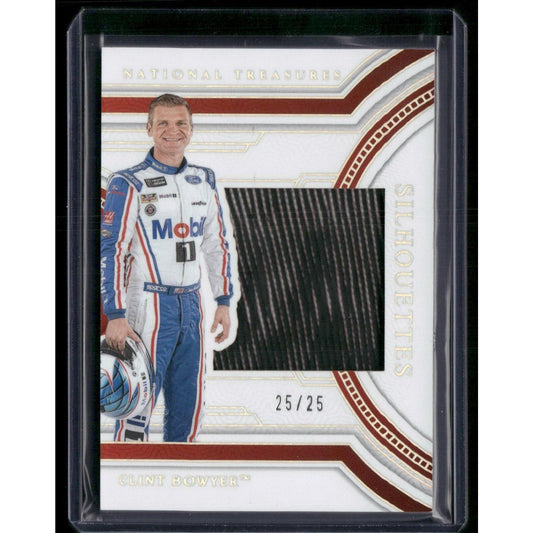 2024 Panini National Treasures Clint Bowyer Silhouettes Holo Silver #25/25