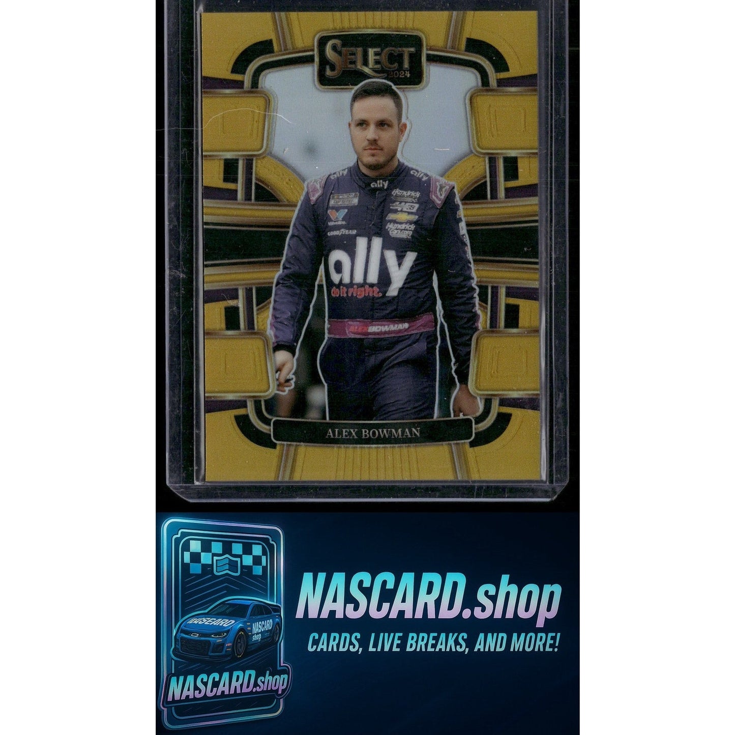 2024 Panini Select Grandstand #80 Alex Bowman Gold Prizms #/10
