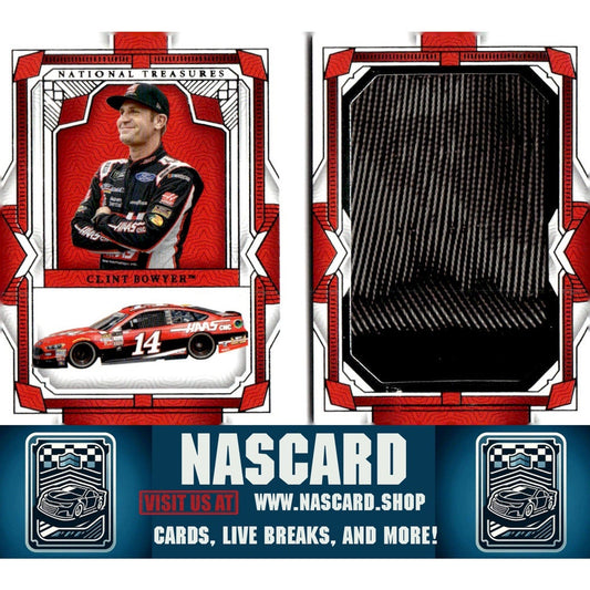 2024 Panini National Treasures #JB-CLB Clint Bowyer Jumbo Booklet Tire