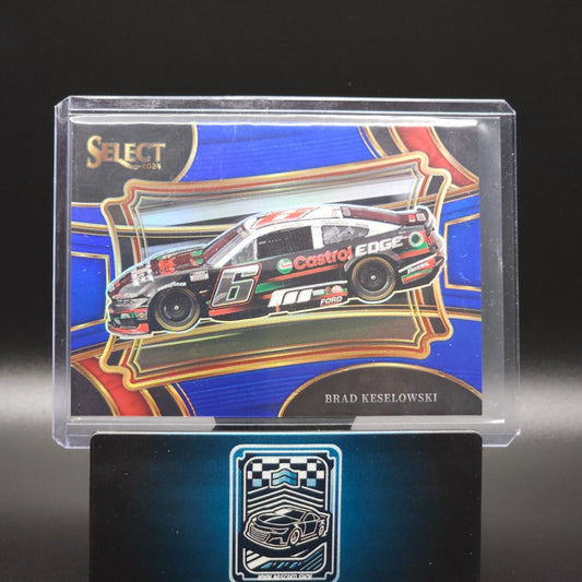 2024 Panini Select - Pit Road Blue Prizm #110 Brad Keselowski /175