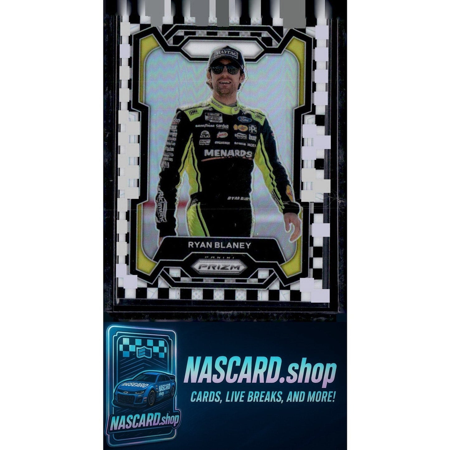 2024 Panini Prizm #50 Ryan Blaney Checkered Flag #/75