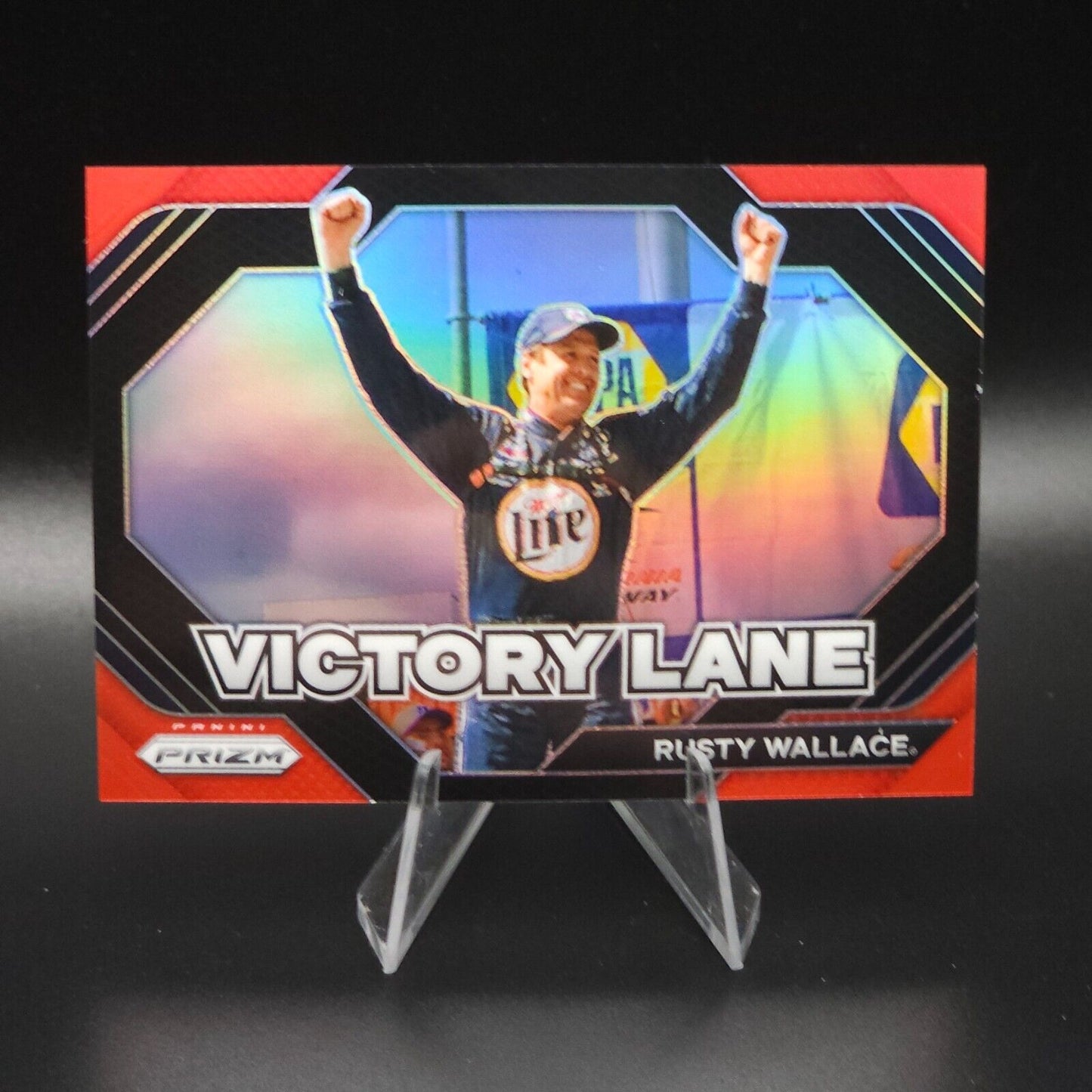 2024 Panini Prizm Racing Victory Lane Bound Red Prizm #4 Rusty Wallace /99