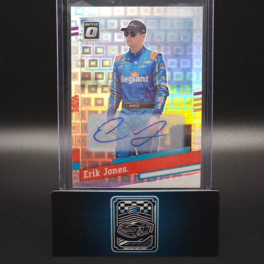 2024 Donruss NASCAR Retro 1991 Optic Pandora Prizm Signature #138 Erik Jones /25