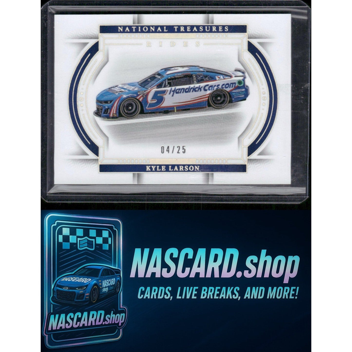 2024 Panini National Treasures #52 Kyle Larson Holo Silver