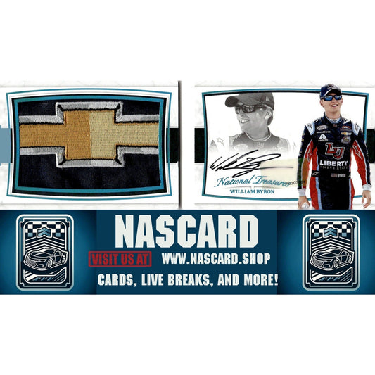 2017 National Treasures William Byron Rookie Chevy Patch Booklet Chevy Patch 1/1