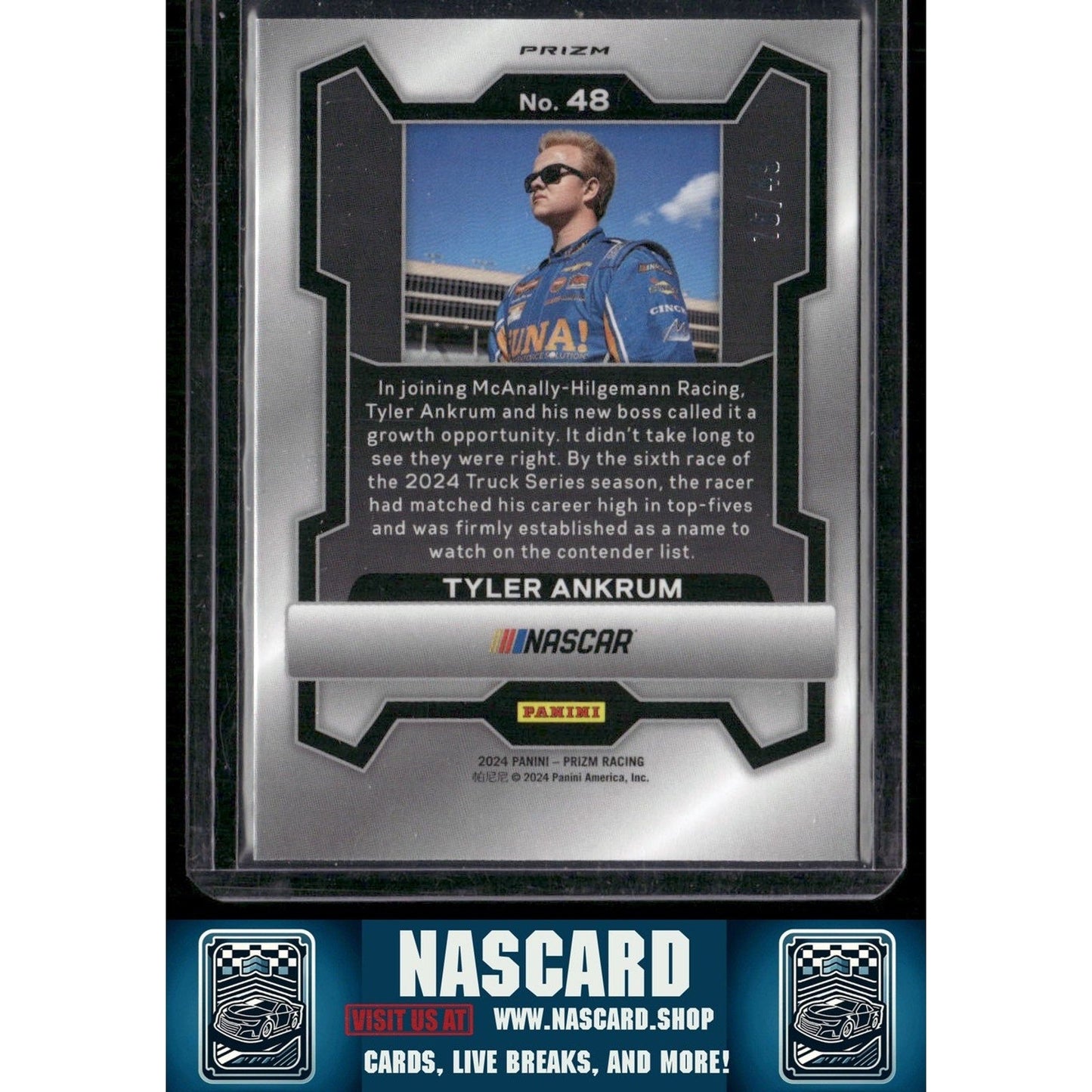 2024 Panini Prizm #48 Tyler Ankrum Carolina Blue