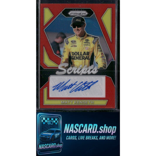 2024 Panini Prizm #S-MKH Matt Kenseth Scripts Red #/99