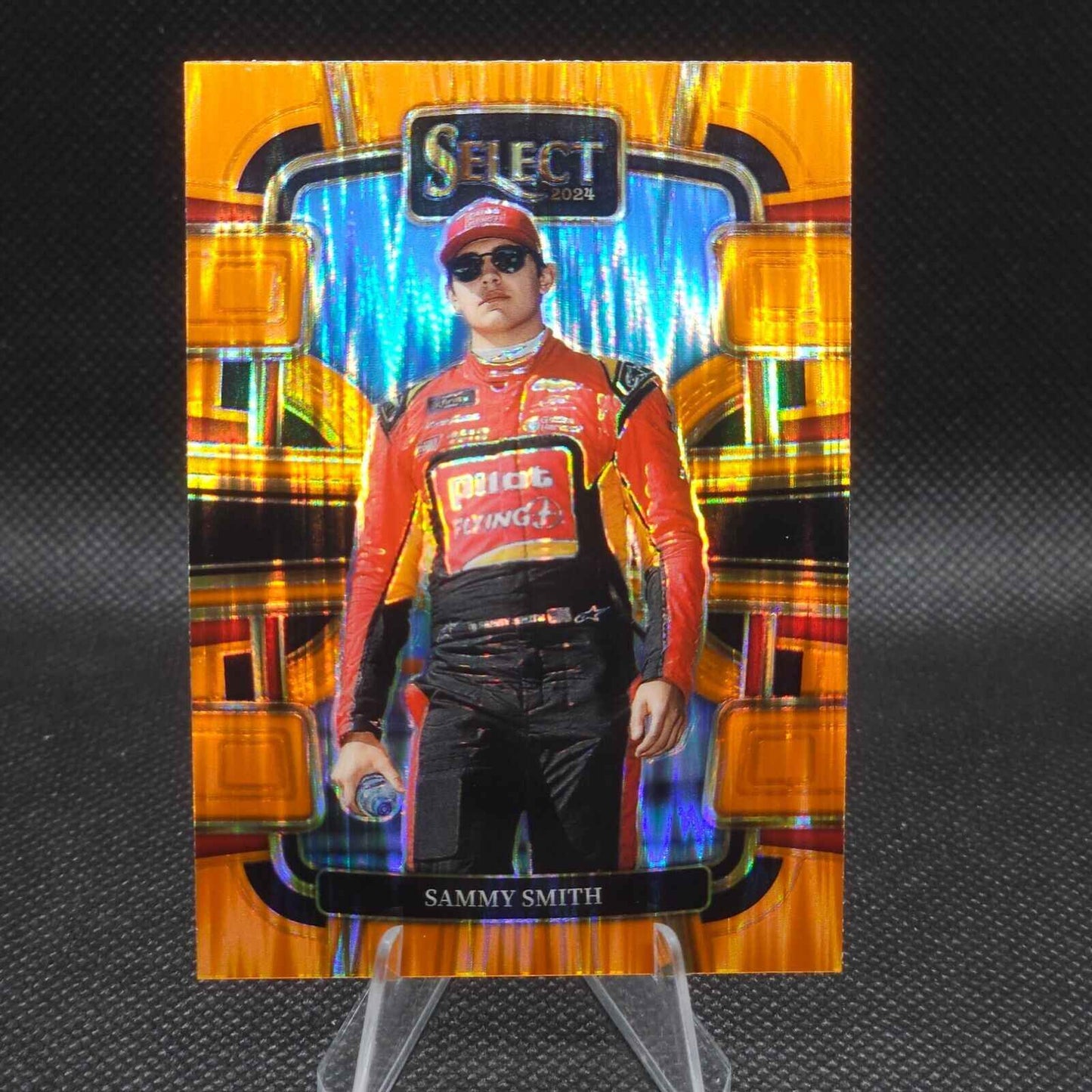 2024 Panini Select Racing Grandstand Orange Flash Prizm #47 Sammy Smith