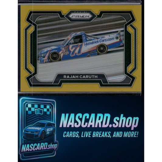 2024 Panini Prizm Rides #22 Rajah Caruth Gold #/10