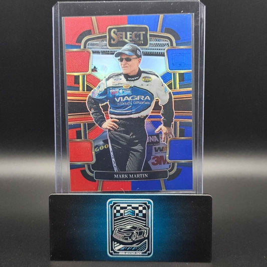 2024 Panini Select - Grandstand Red And Blue Prizm #23 Mark Martin /249