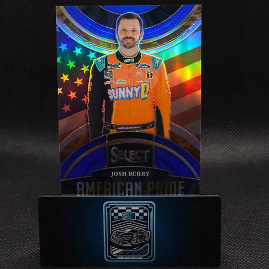 2024 Panini Select Racing American Pride Blue Prizm #10 Josh Berry 30/49