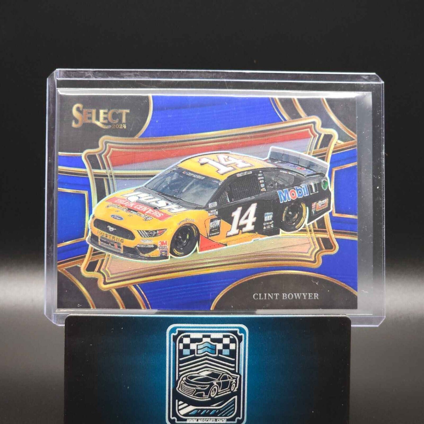 2024 Panini Select - Pit Road Blue Prizm #117 Clint Bowyer /175