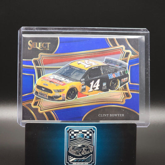 2024 Panini Select - Pit Road Blue Prizm #117 Clint Bowyer /175