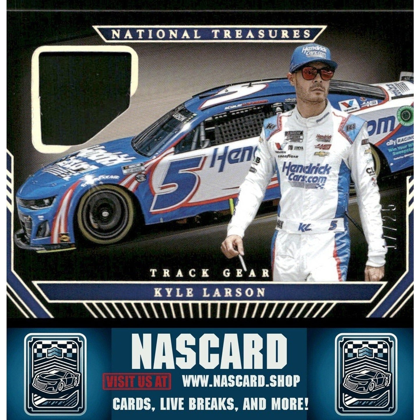 2024 National Treasures Track Gear Holo Silver Kyle Larson /25
