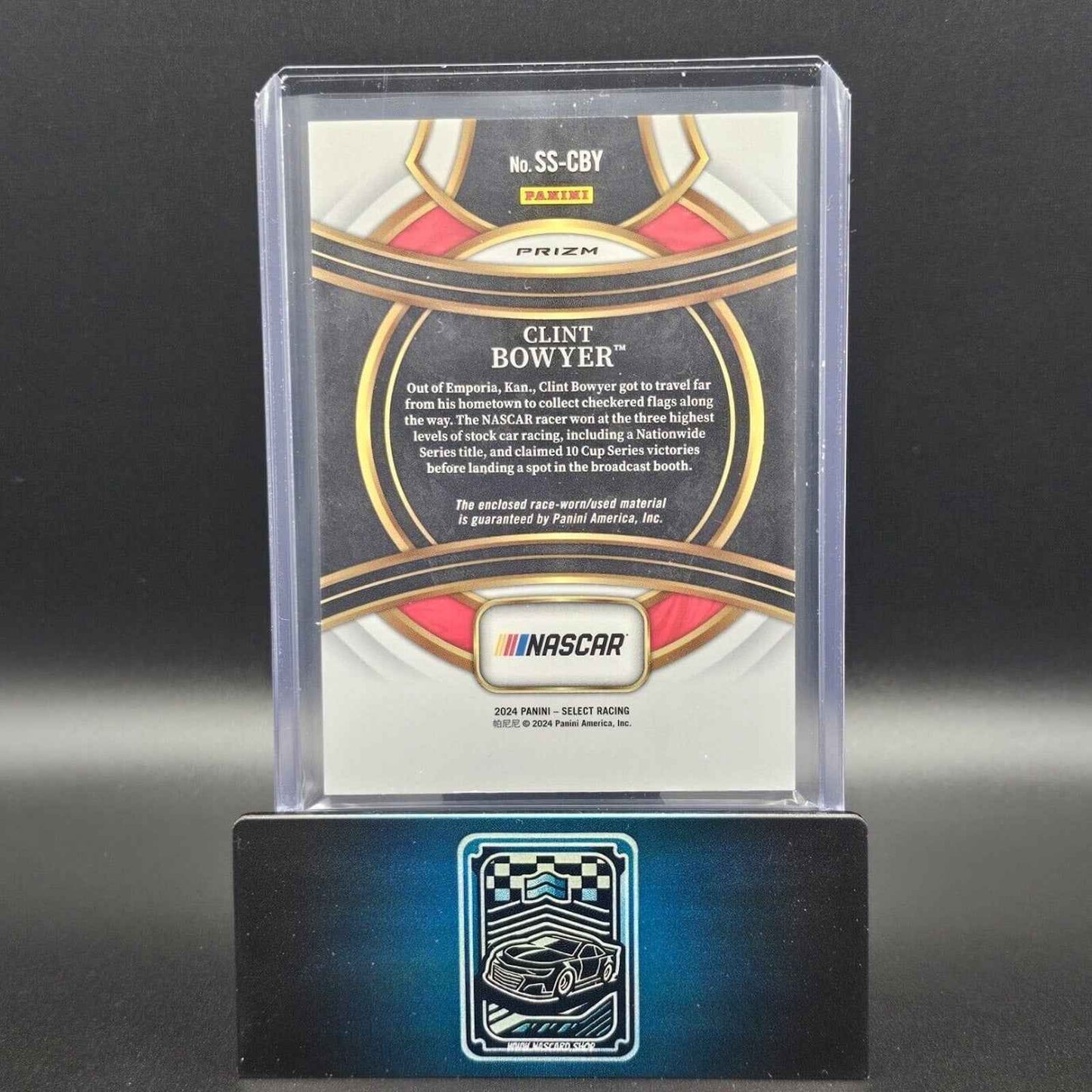 2024 Panini Select - Selective Swatches #SS-CBY Clint Bowyer (MEM)