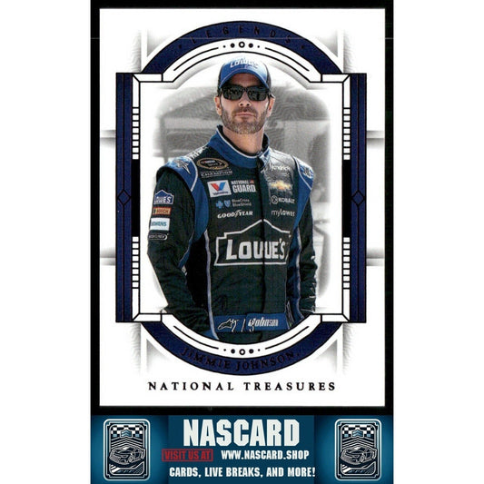 2024 National Treasures Base #82 Purple Jimmie Johnson 2/3