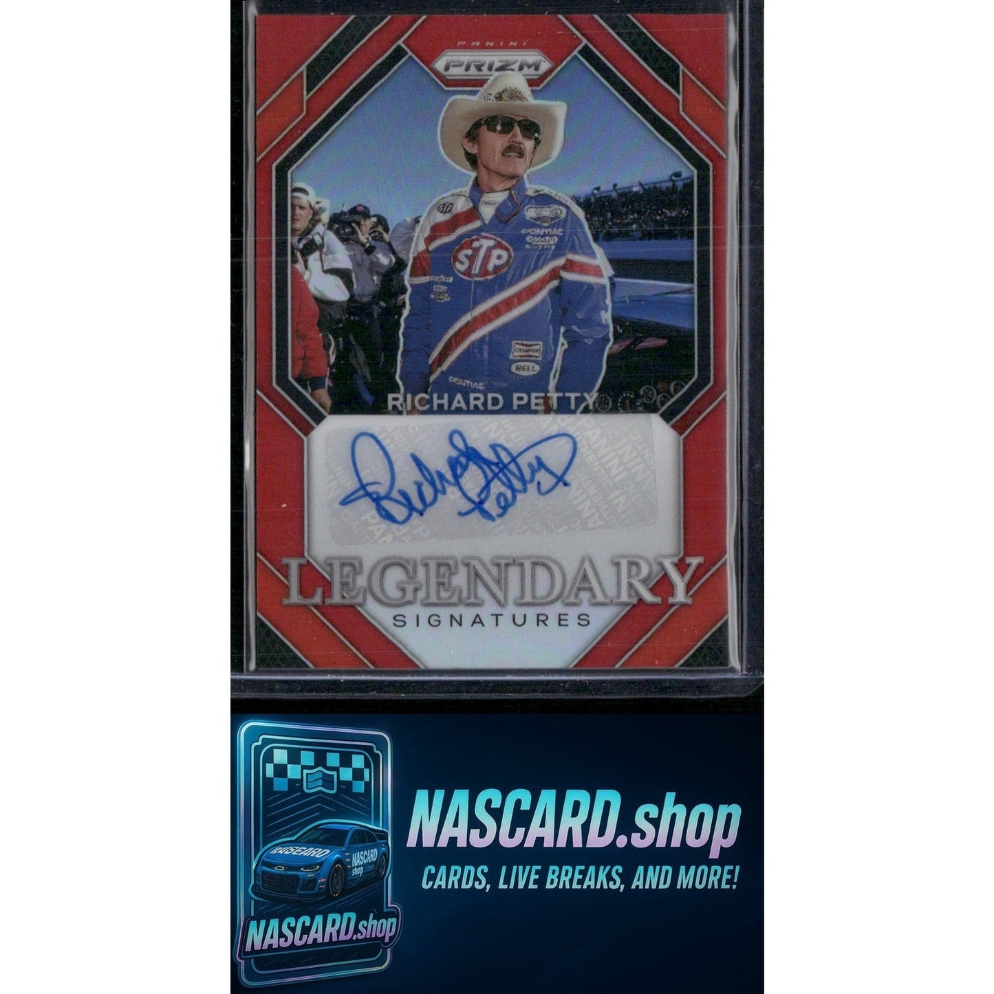 2024 Panini Prizm #LS-RPT Richard Petty Legendary Signatures Red #/49