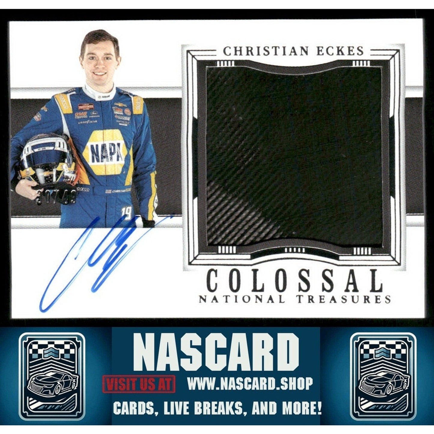 2024 National Treasures Colossal Material Signatures Christian Eckes /49