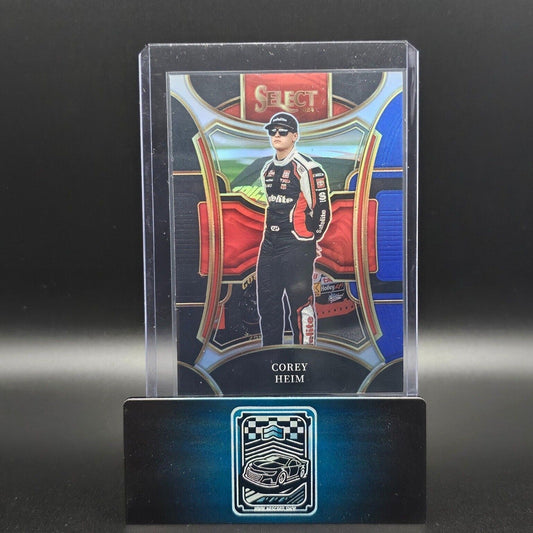 2024 Panini Select - Trackside Black and Blue Prizm #278 Corey Heim /49