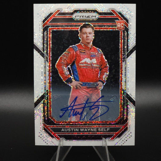 2023 Panini Prizm - White Sparkles Signatures #22 Austin Wayne Self 1/1 (RC, AU)