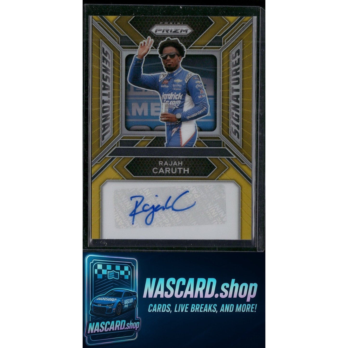 2024 Panini Prizm #SS-RCH Rajah Caruth Sensational Signatures Gold #/10