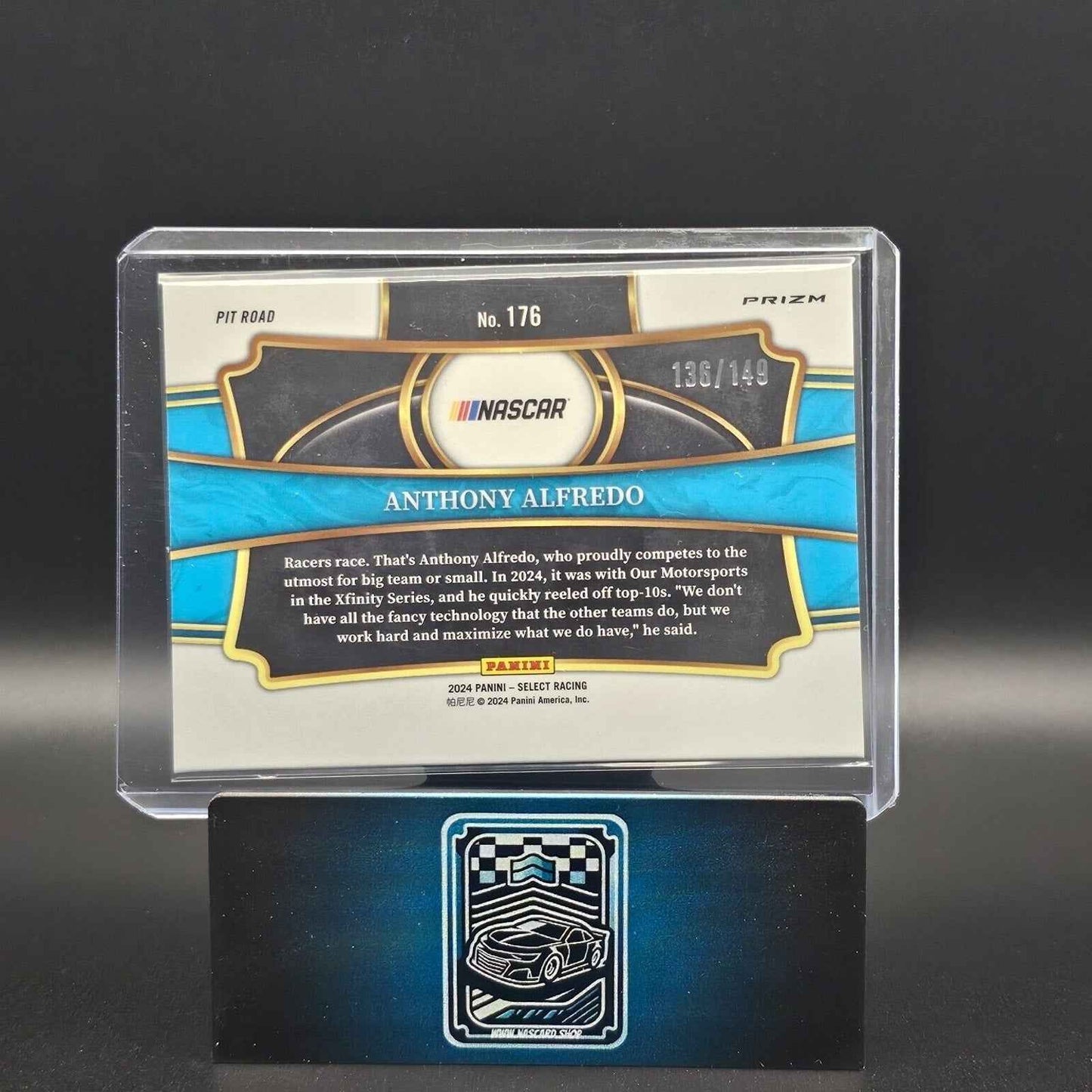2024 Panini Select - Pit Road Red And Blue Prizm #176 Anthony Alfredo /149