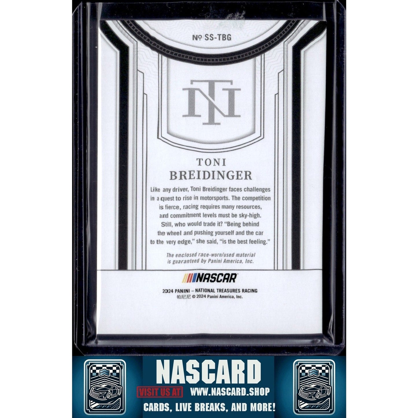 2024 Panini National Treasures #SS-TBG Toni Breidinger Silhouettes